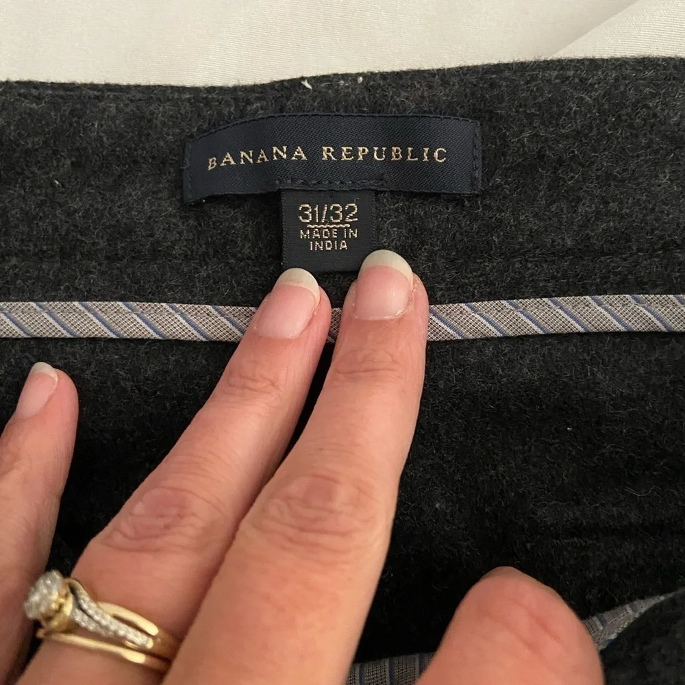 Banana Republic Men’s Wool Blend Casual Office Career Dress Pants Size 31